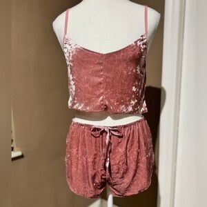Velvet Pink Sleepwear Set